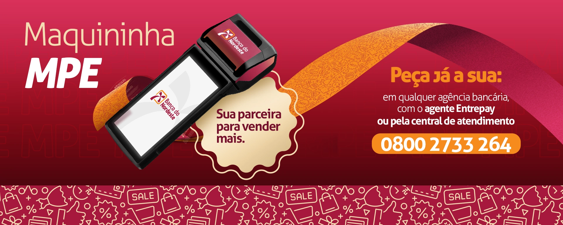 Clique e peça a sua maquininha MPE.